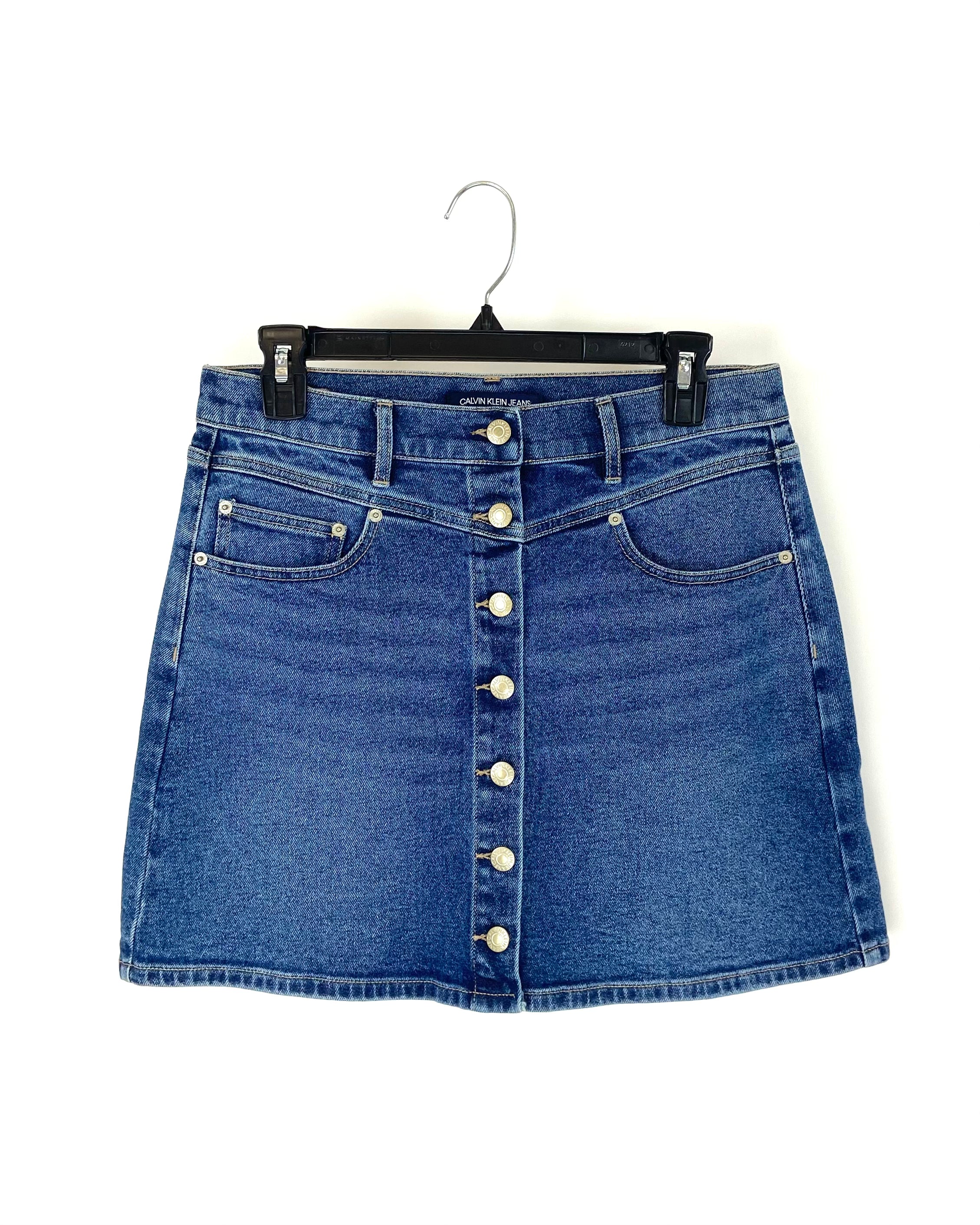 Calvin shops klein denim skirts