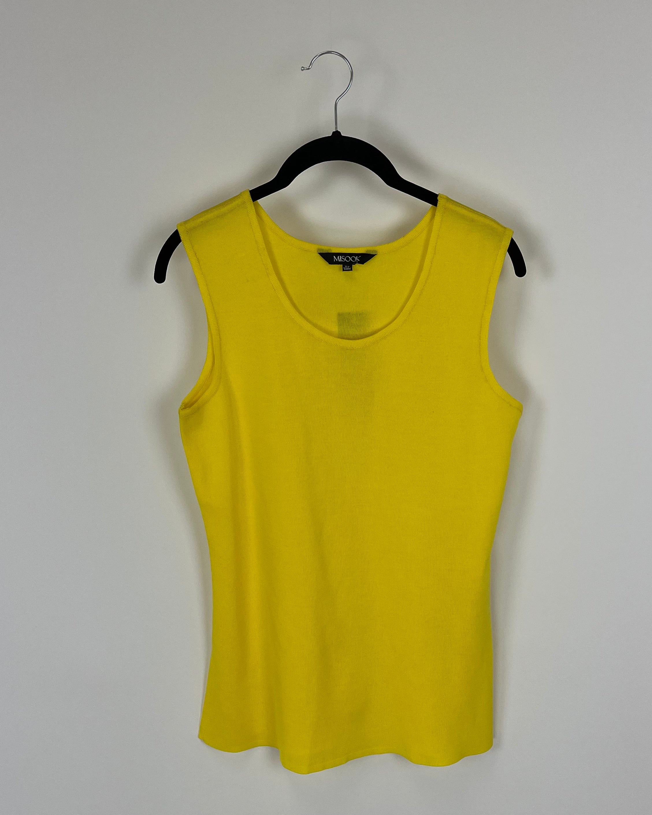 Bright Yellow Knit Tank Top Size 2 4