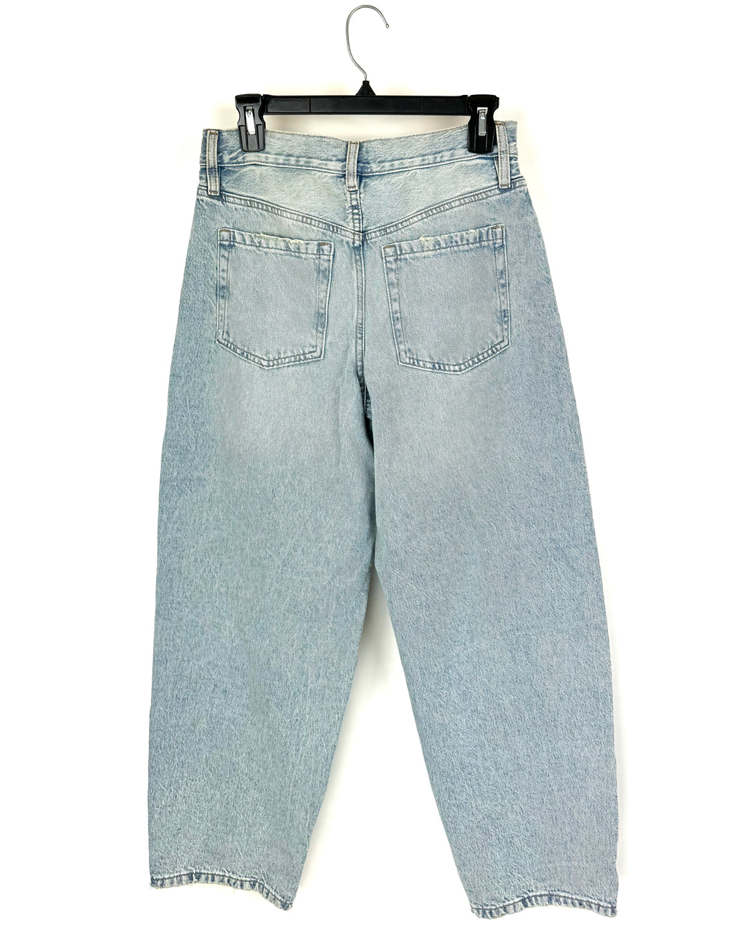 Garage Light Denim Barrel Jeans - Size 26