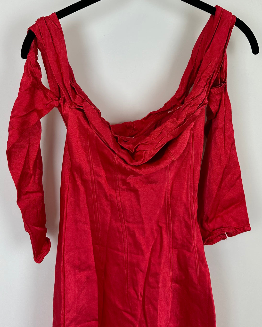 Meshki Off The Shoulder Red Dress - Extra Small