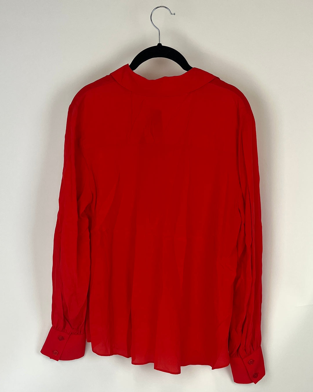 Red Button Up Blouse - Size 8/10