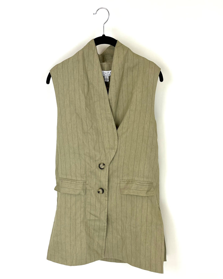 Current Air - Green Stripe Vest -  Small