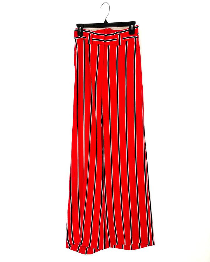 Express Red Stripe Trousers - Size 00L