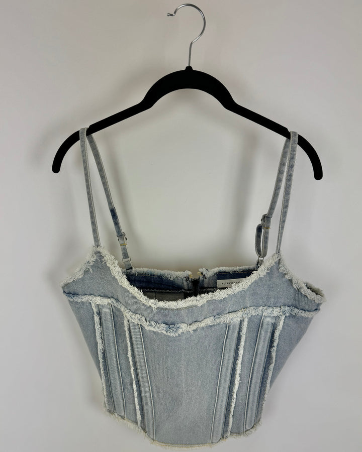 Alter'd State Denim Corset Top - Large