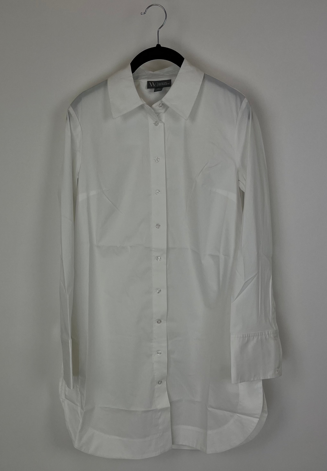 Long White Button Up Dress - Size 0/2