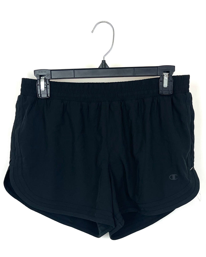 Black Lightweight Athletic Shorts - Size 6/8