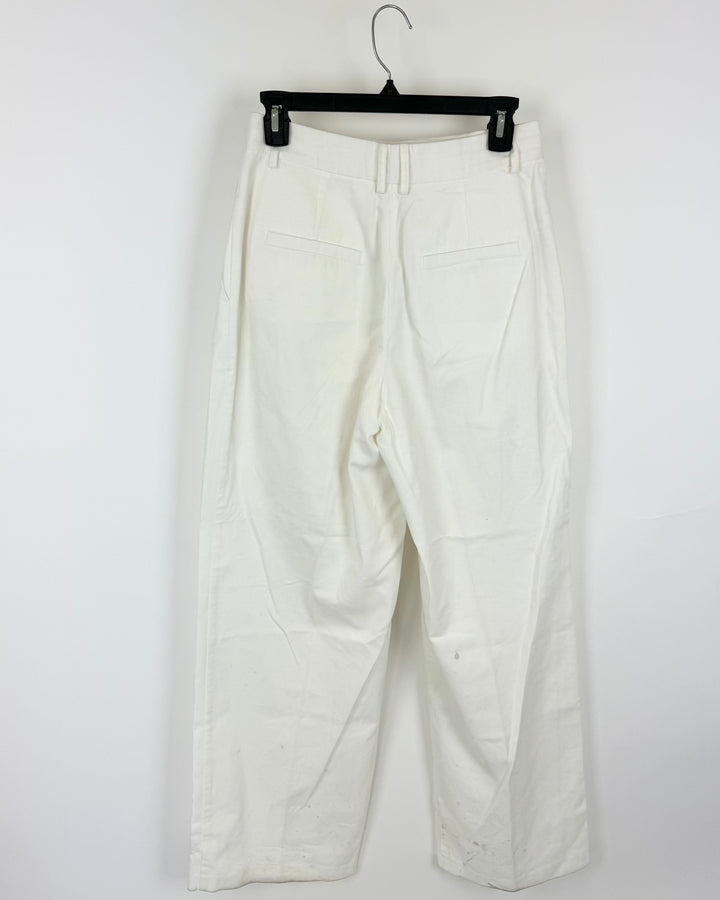 Staud White Trousers - Size 2