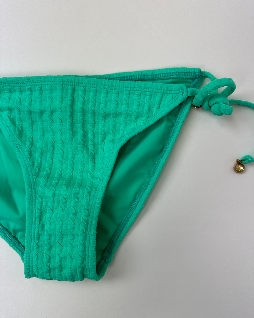 Mint Green Textured Swim Bottom - Small