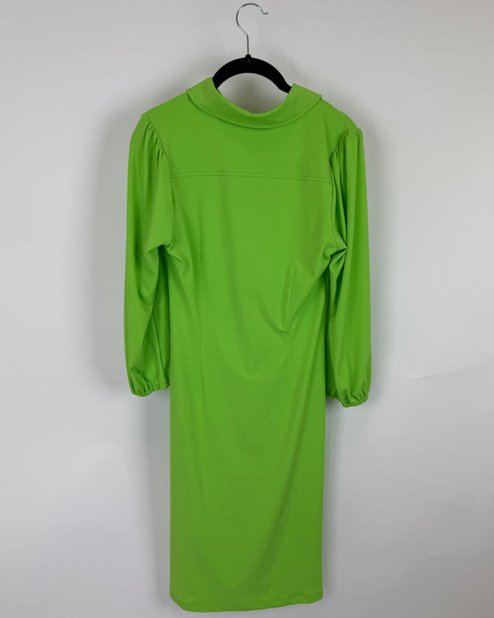 New York & Company Bright Green Dress - Small