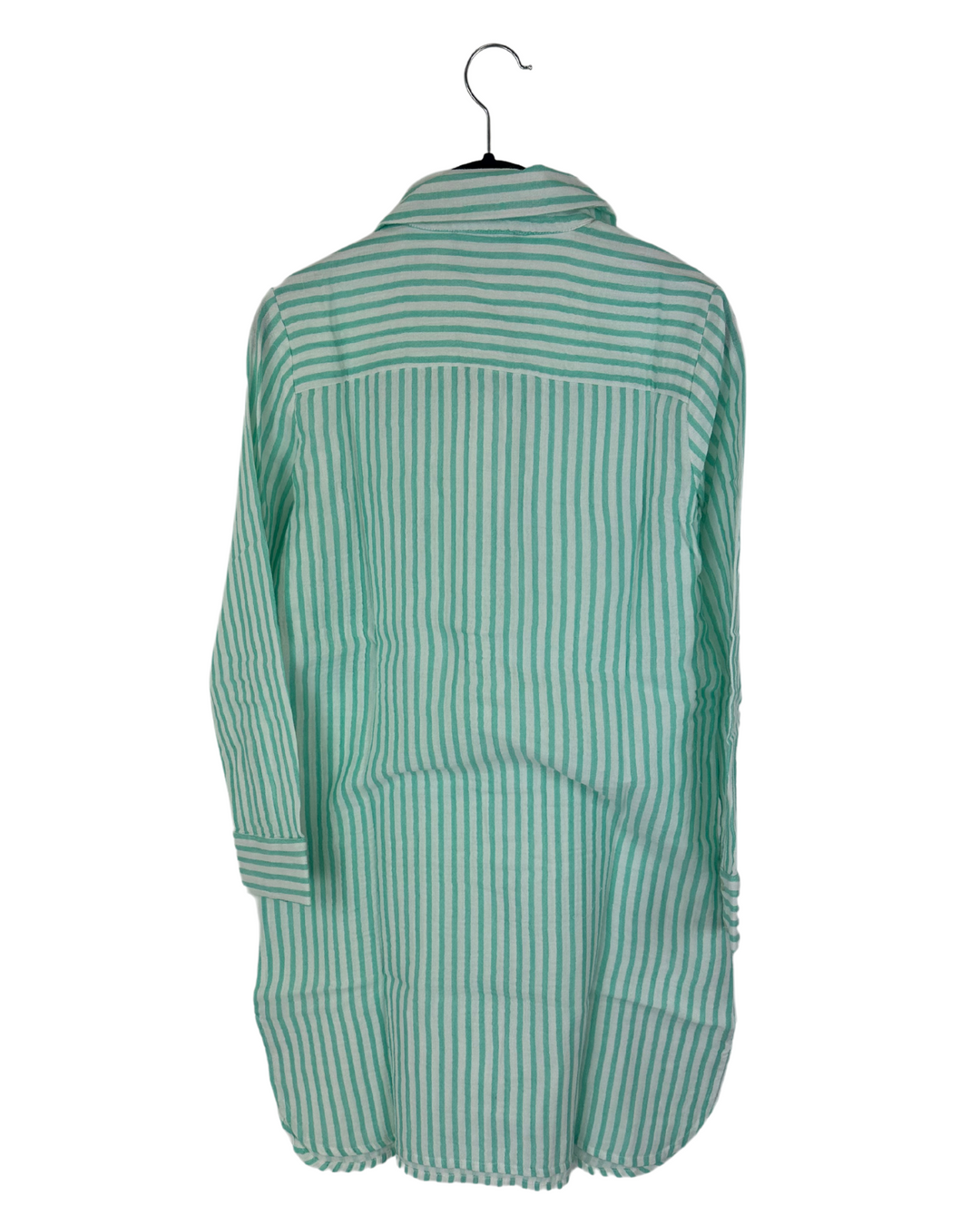 Teal And White Striped Dress - Size 0/2