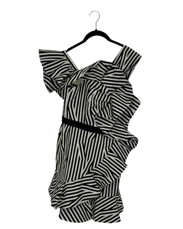 Self Portrait Stripe Dress - Size 6