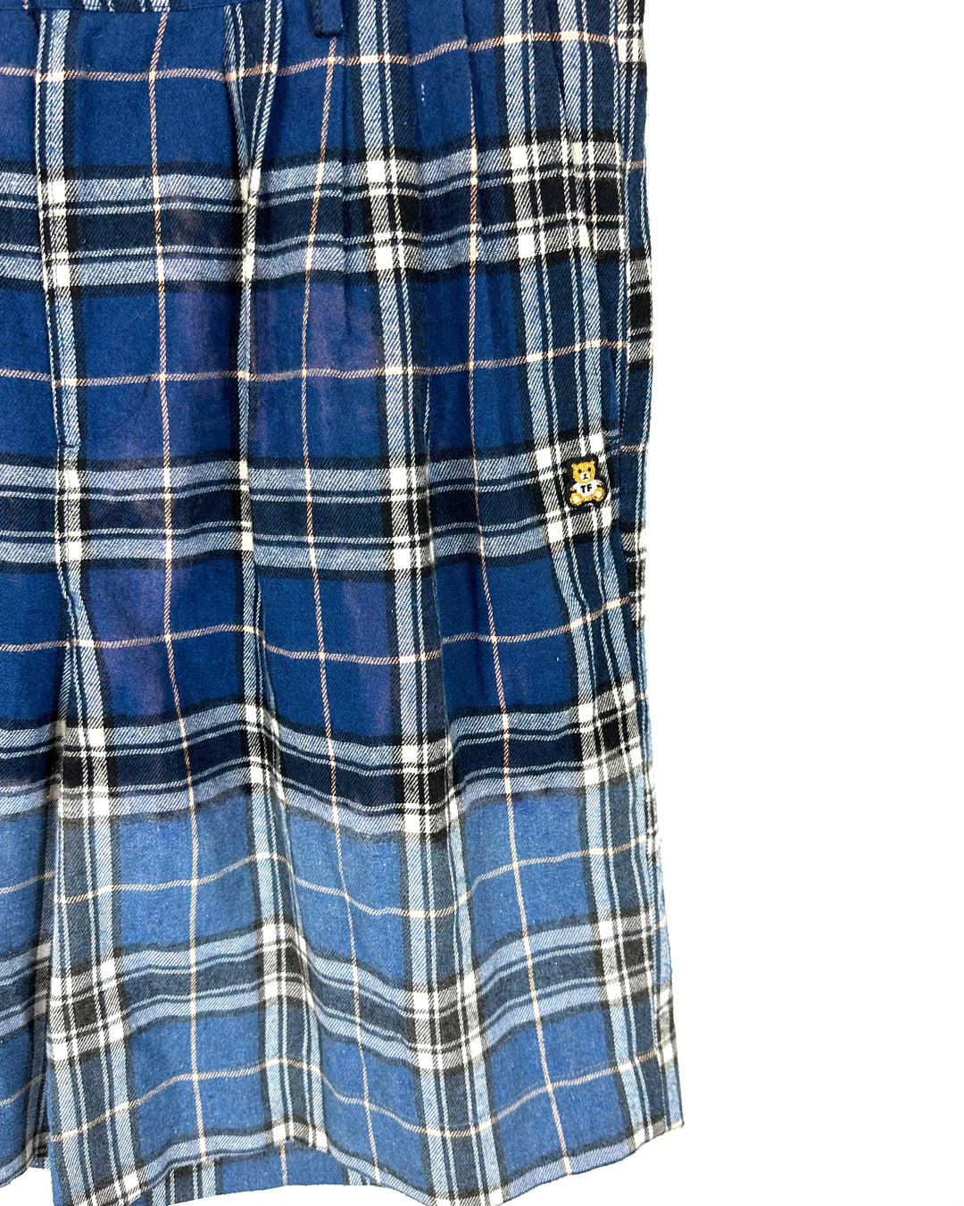 MENS Teddy Fresh Blue Plaid Shorts - Size 32