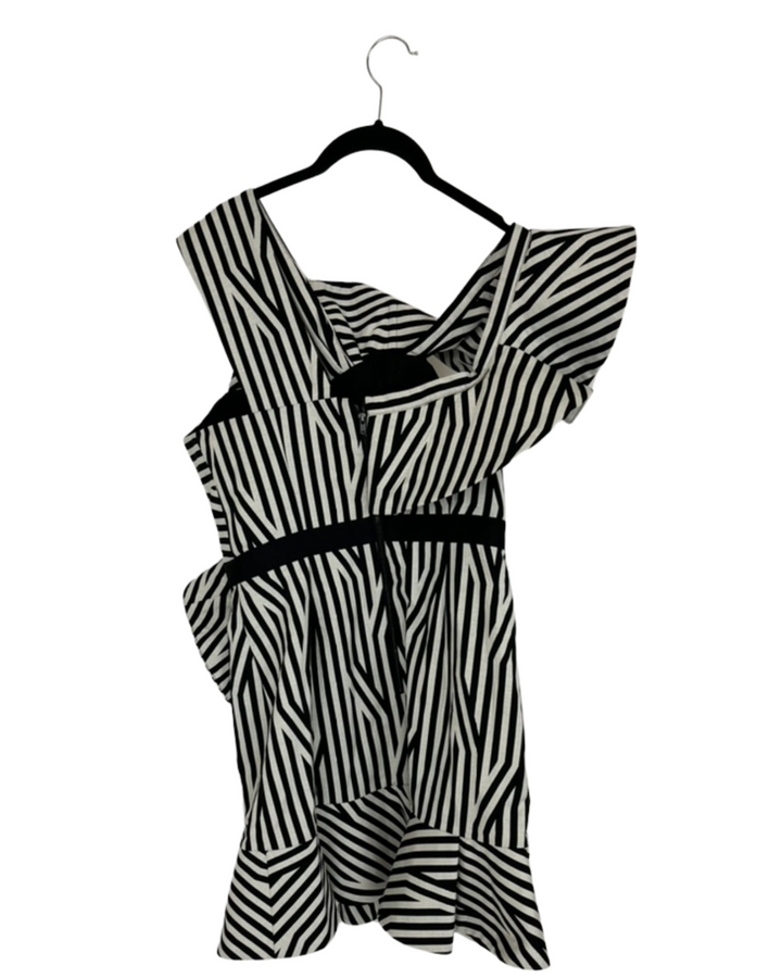 Self Portrait Stripe Dress - Size 6