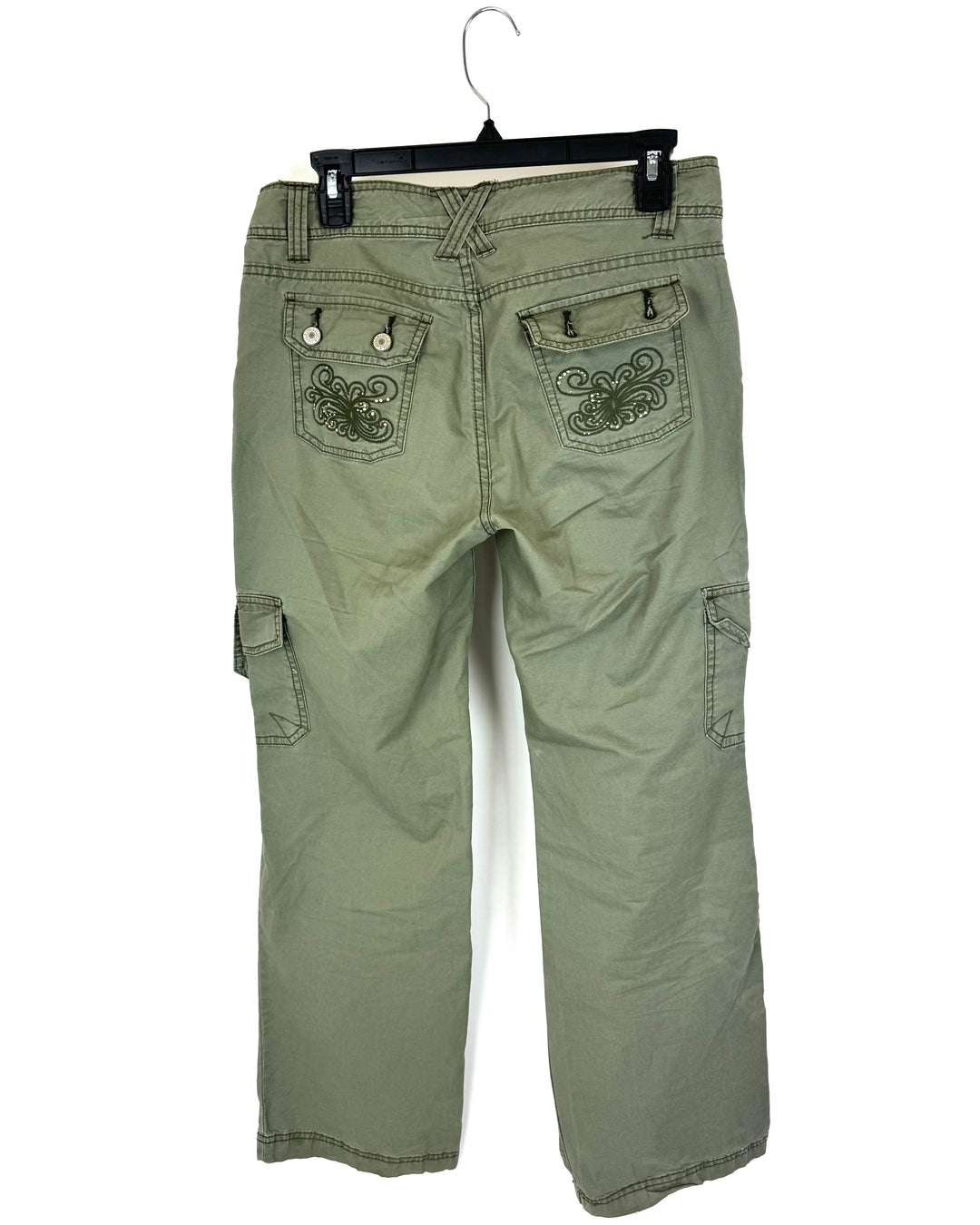 Faded Glory Green Cargo Pants - Size 4