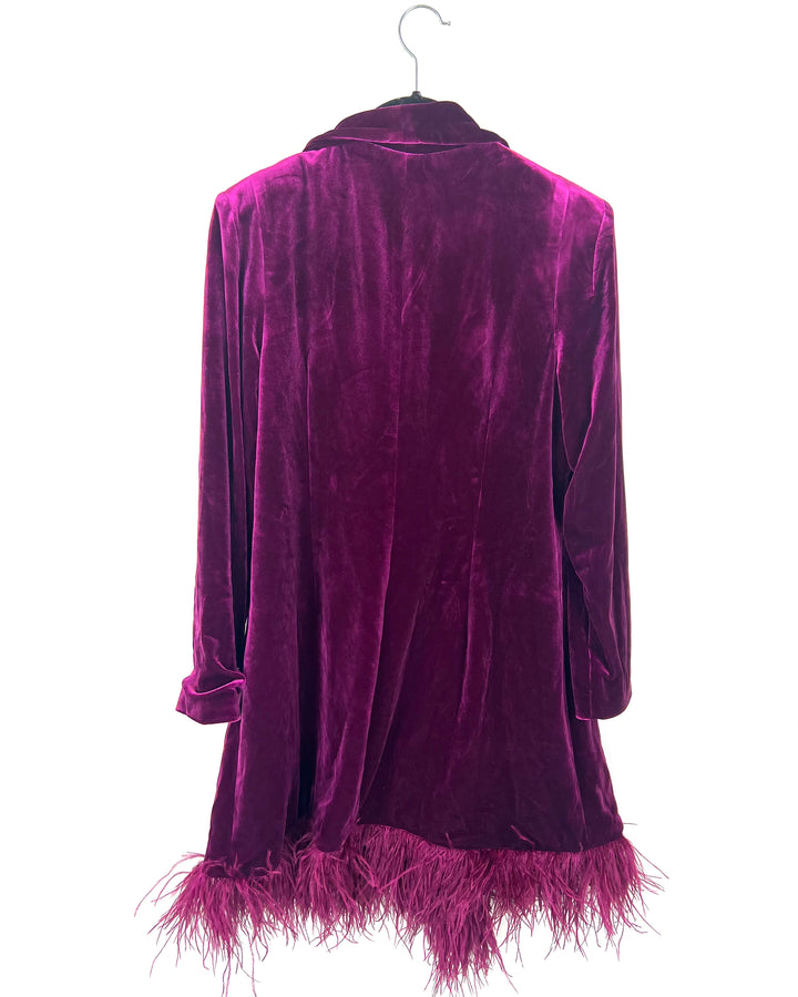 Adrianna Papell Magenta Blazer Dress - Size 14W