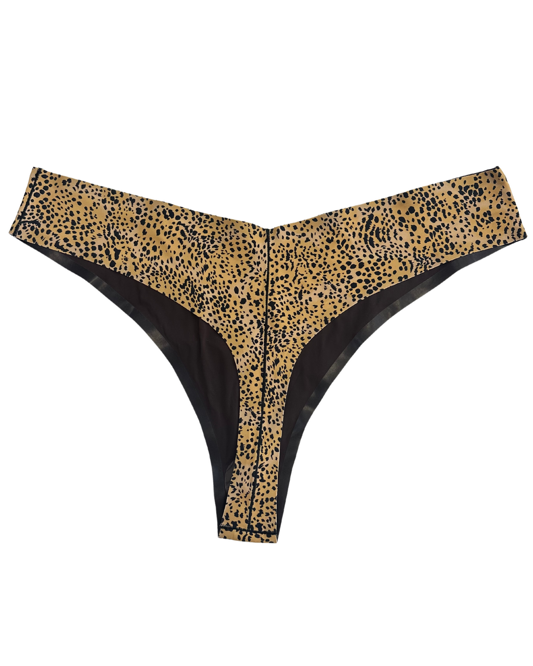 Cheetah Print Thong Bikini Bottom - 2X, 3X, 4X