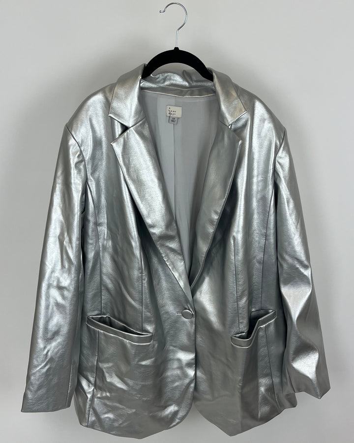 A New Day Silver Blazer - 1X