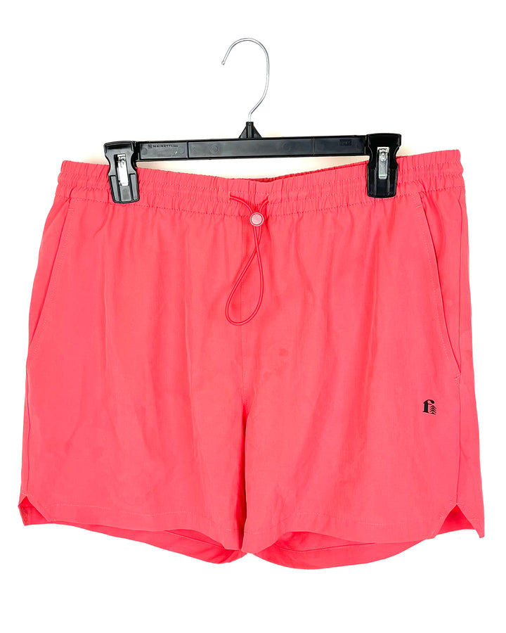 MENS Coral Pink Swim Shorts - Small and Medium