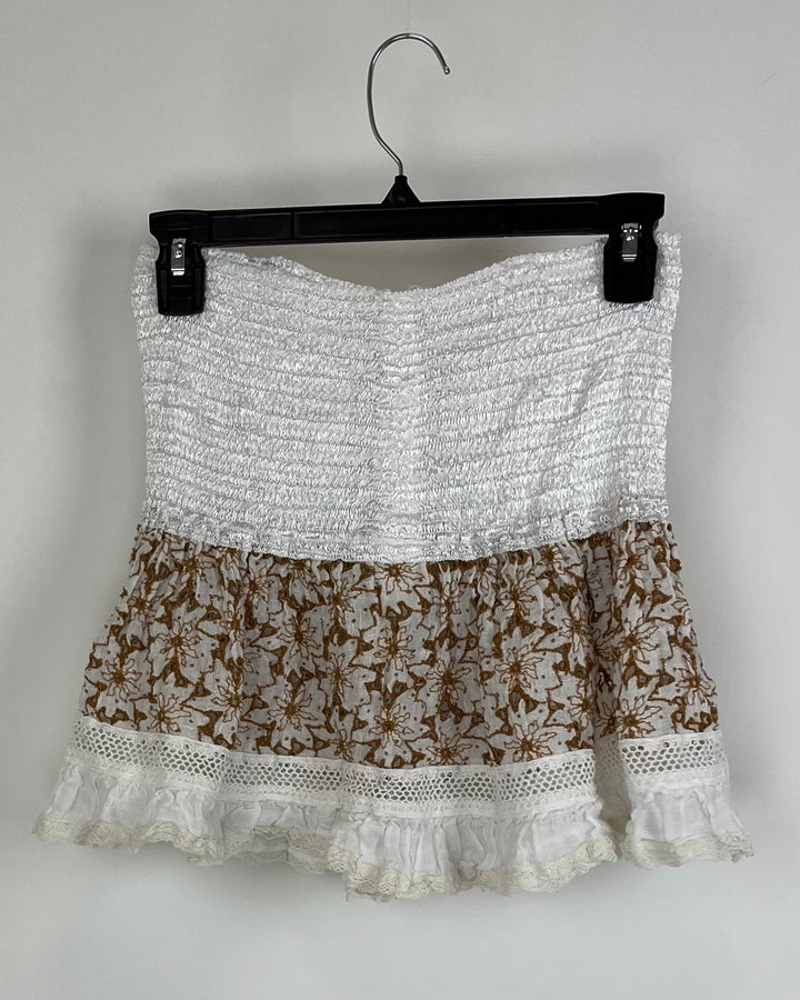 Sunday Tropez Eyelet Mini Skirt - Size 6