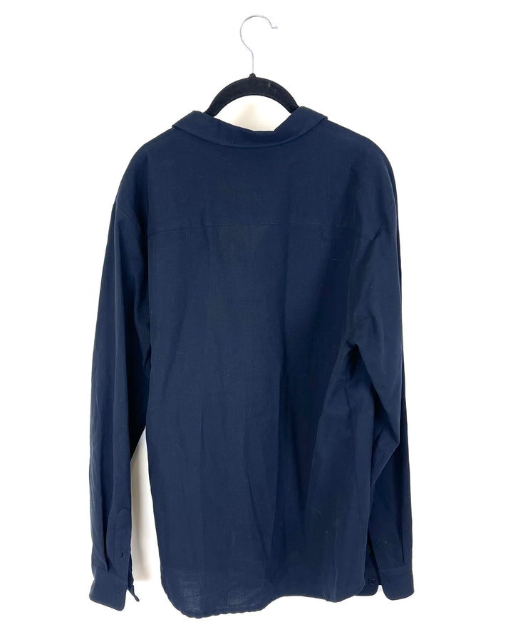 MENS A.P.C Navy Blue Shirt - Large