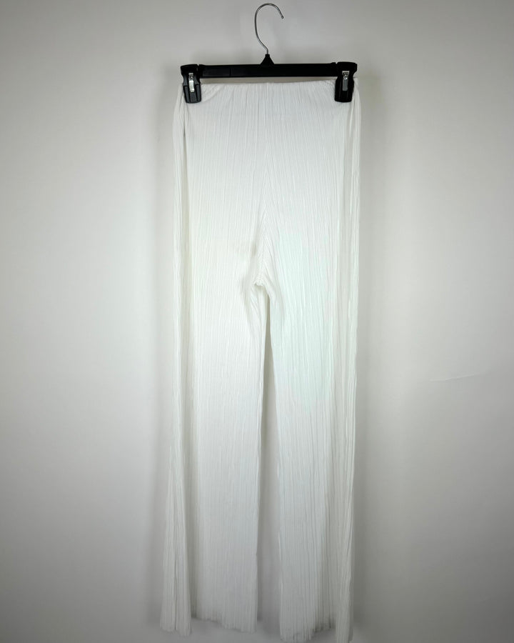 Storets White Ribbed Pants - Size 0/2