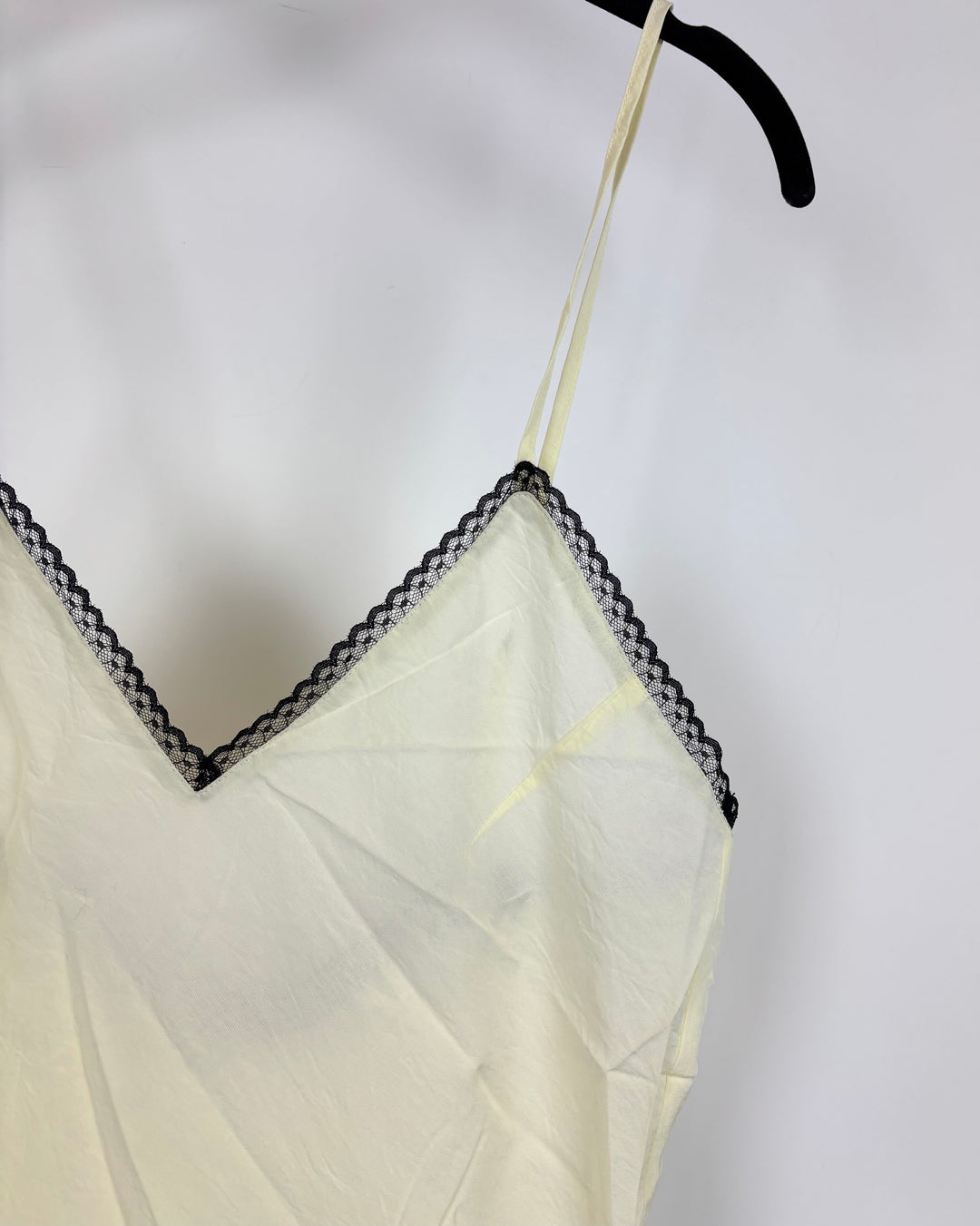 Rollas Cream Sheer Slip Dress - Medium