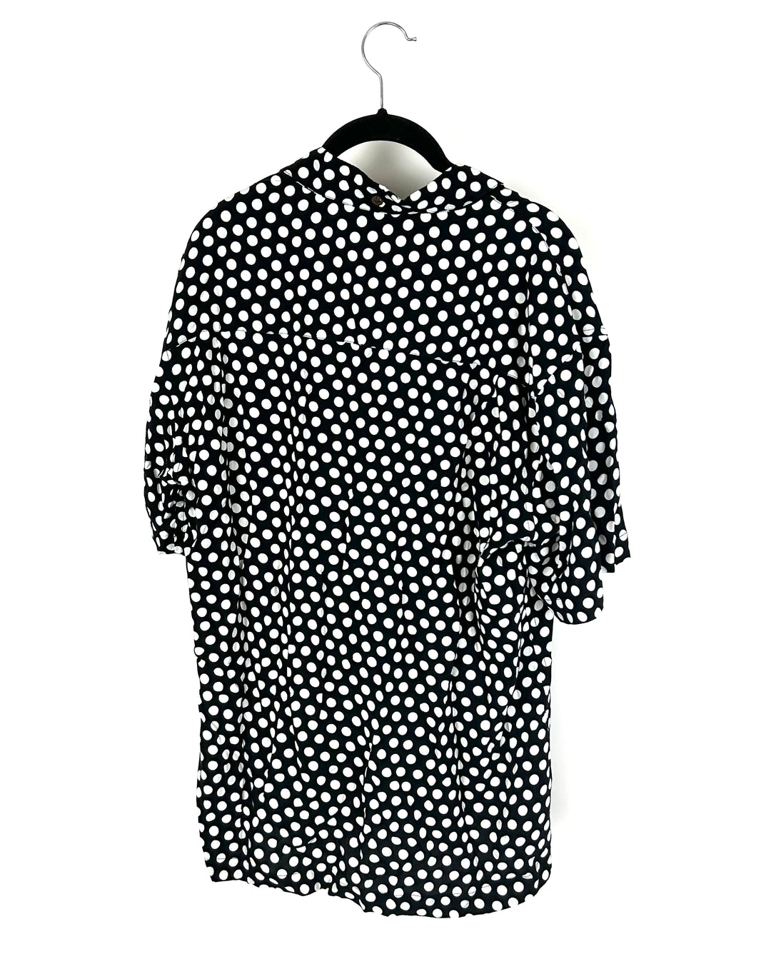 MENS Kenny Flowers Black Polka Dot Shirt - Medium