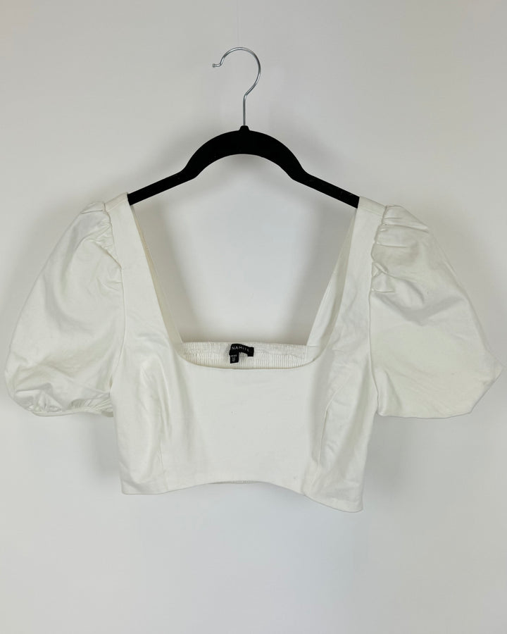 Dynamite Off White Crop Top - Extra Small