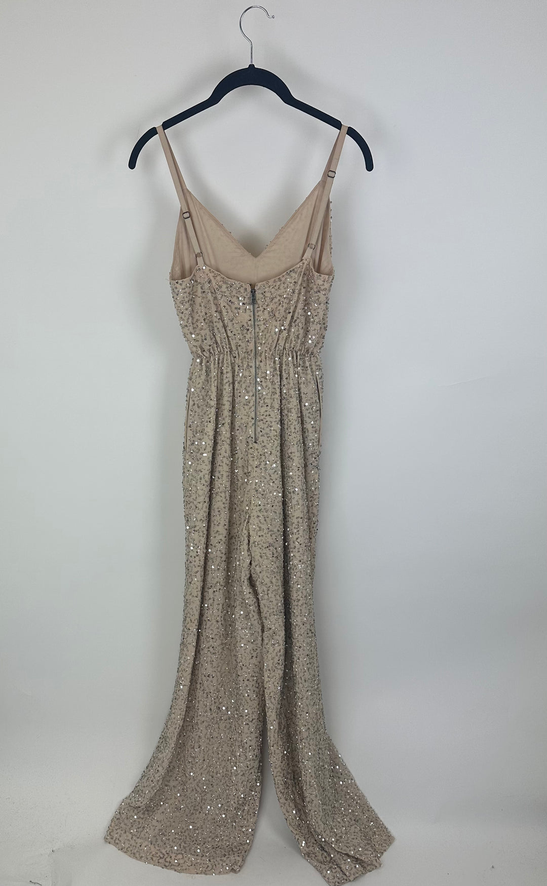 Alice + Olivia Tan Sequin Jumpsuit - Size 0/2