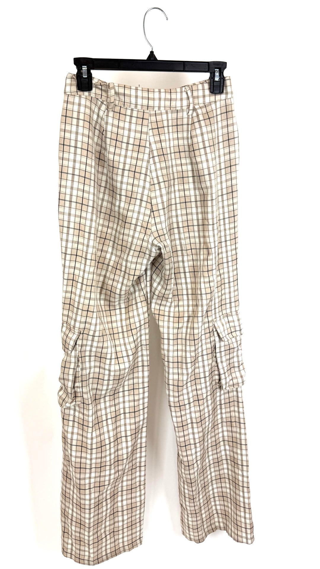 Boohoo Plaid Cargo Trousers - Size 2