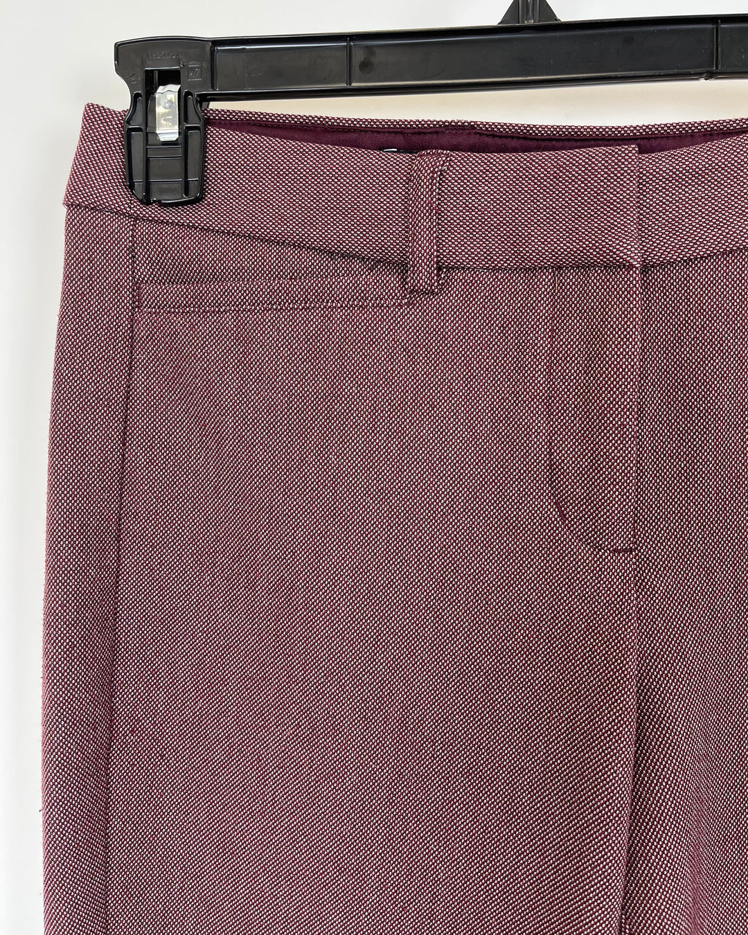 Express Burgundy Printed Trousers - Size 00L