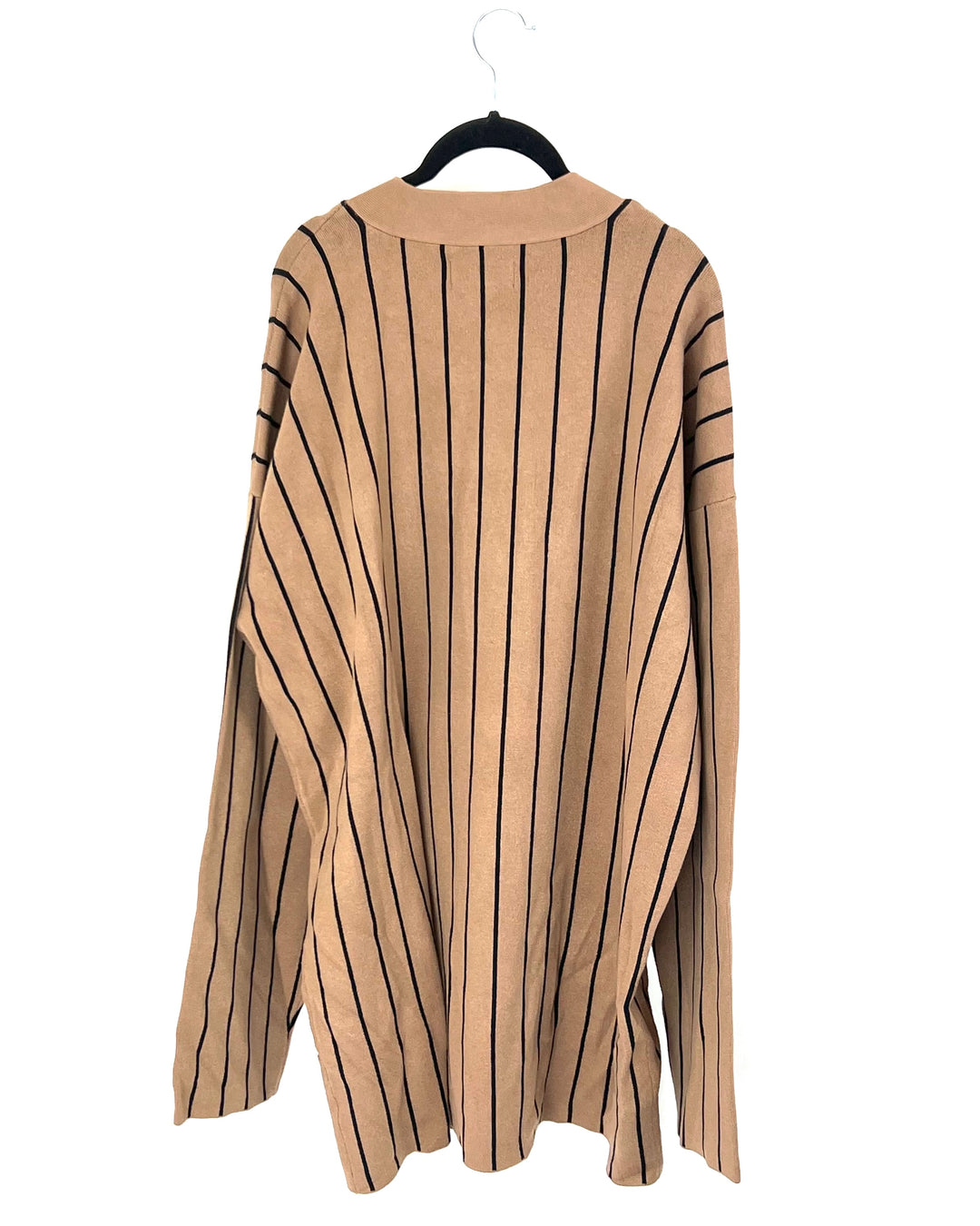 Brown and Black Stripe Cardigan - Size L-3XL