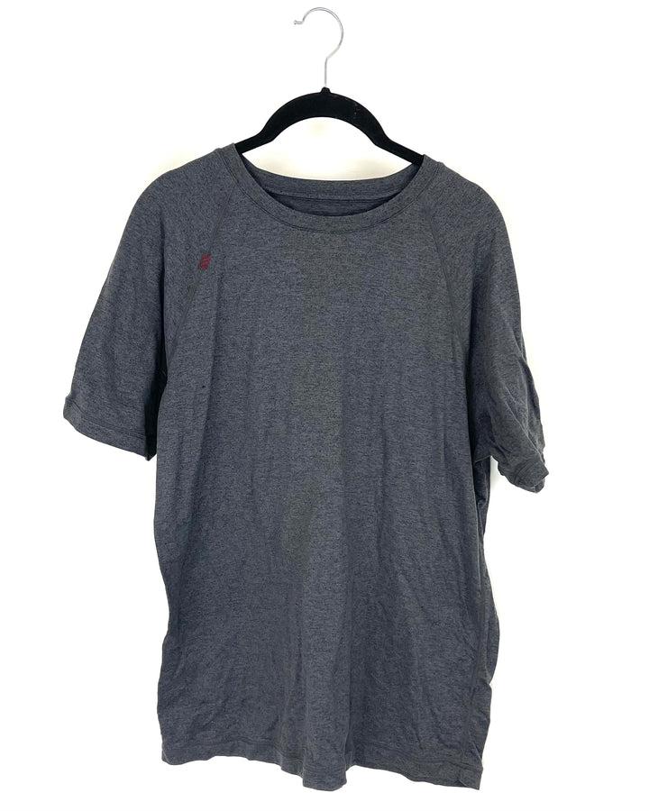 MENS Rhone Heathered Grey T-Shirt - Medium