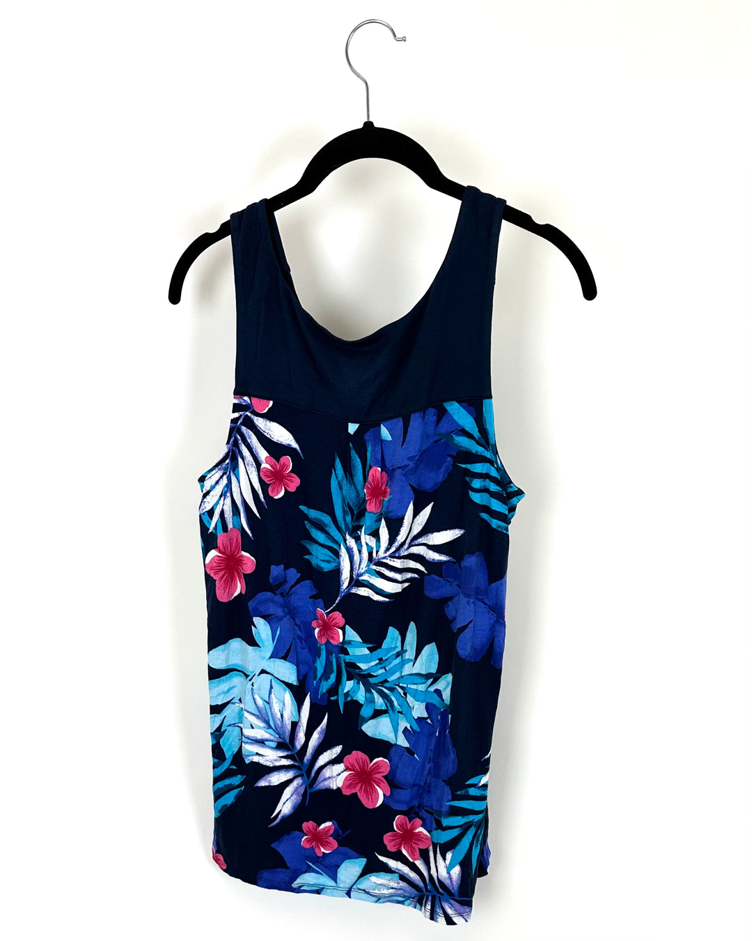 Tropical Pattern Lounge Tank - Size 8/10