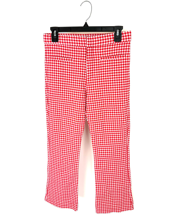 Zara Red Gingham Pants - Size 4/6