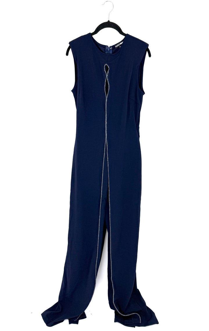 Fashion Nova Navy Jumpsuit - Large