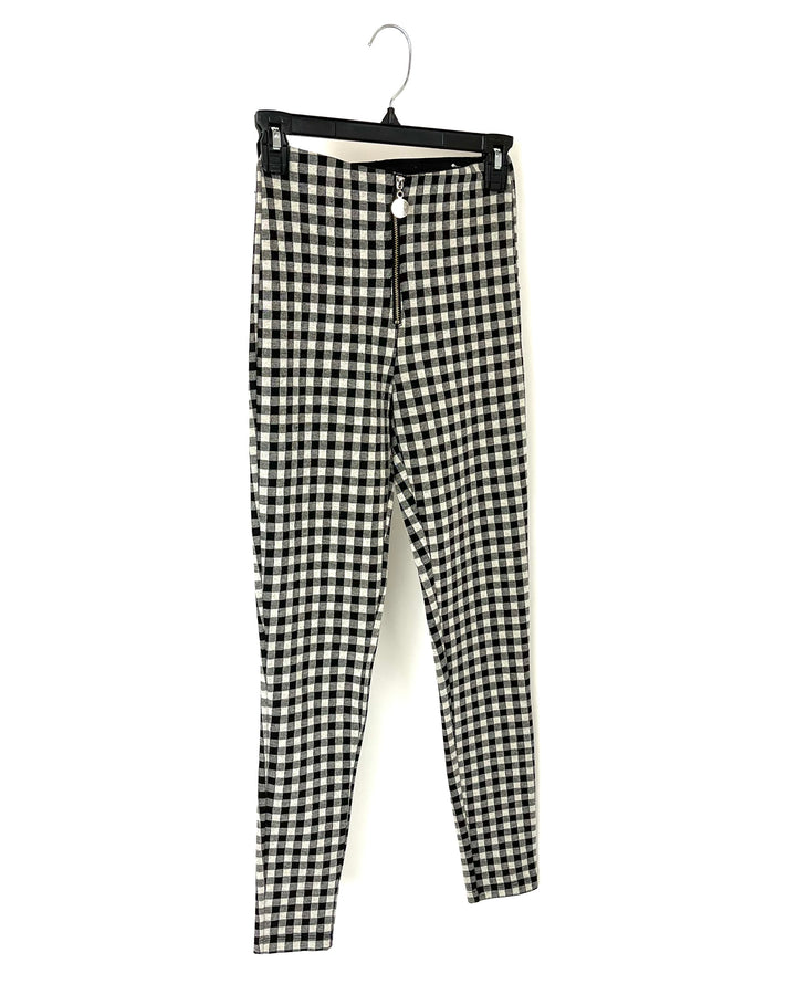 Zara Stretchy Plaid Leggings- Size 24