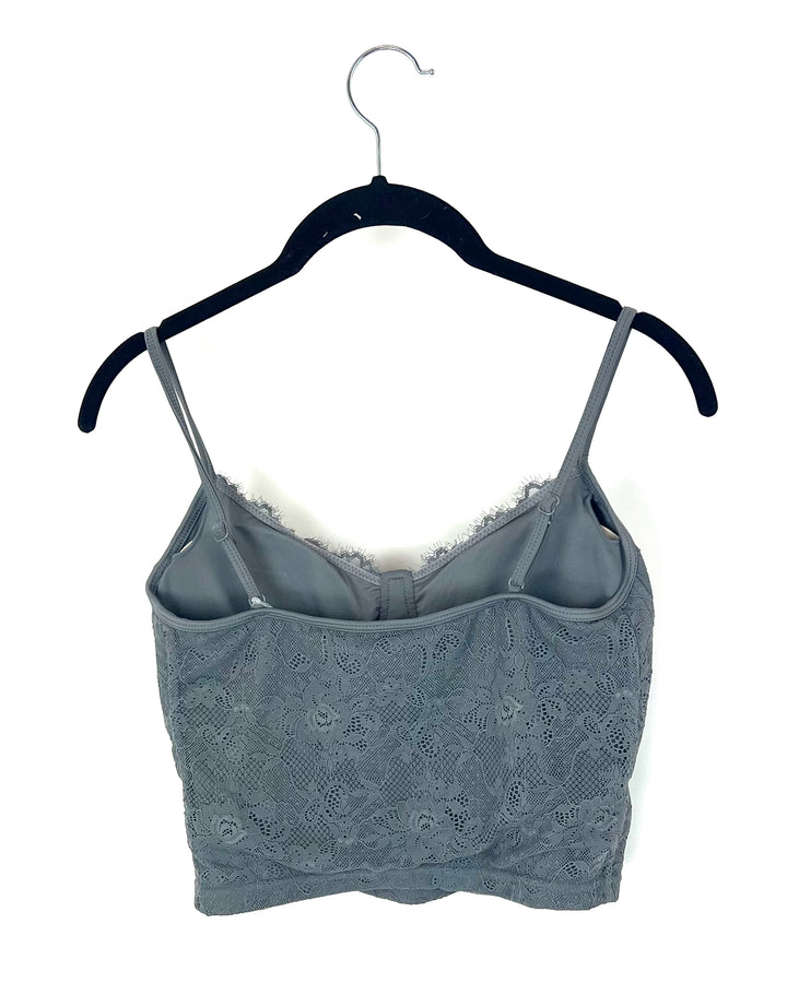 Klassy Network Grey Lace Cami Bra - Medium