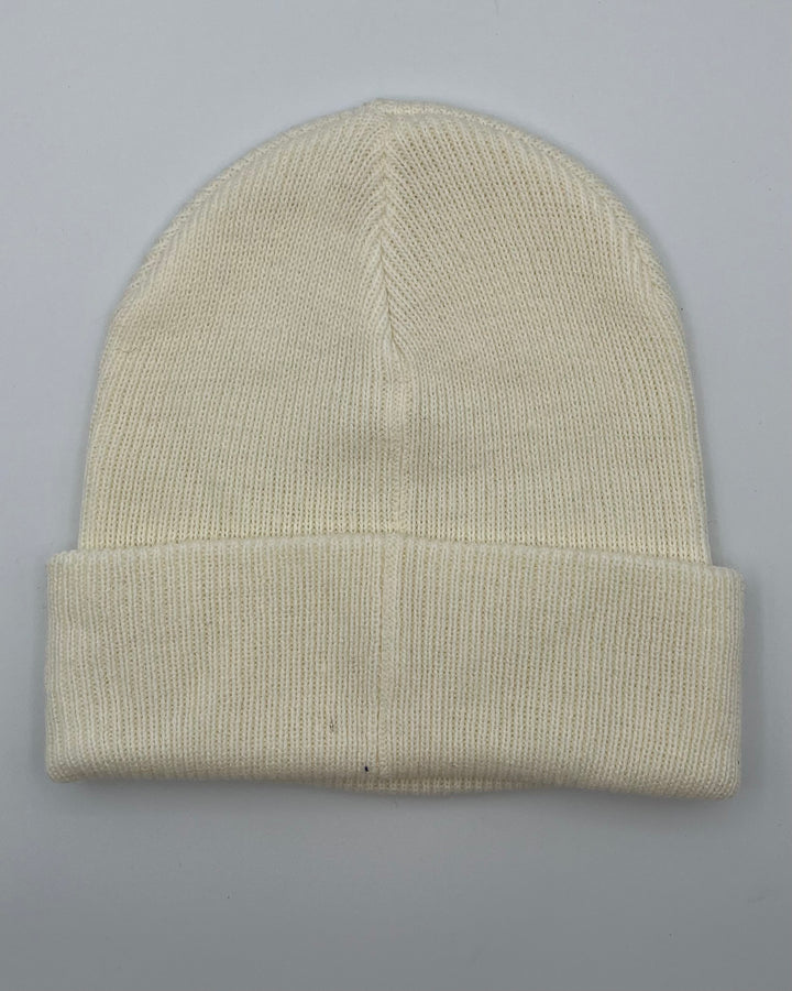 PINK Cream Knit Beanie