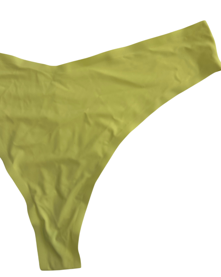 Pastel Yellow Thong Bikini Bottom - 2X, 3X, 4X