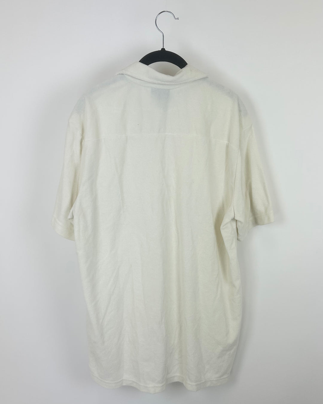 MENS H&M Cream Terry Cloth Top - Medium