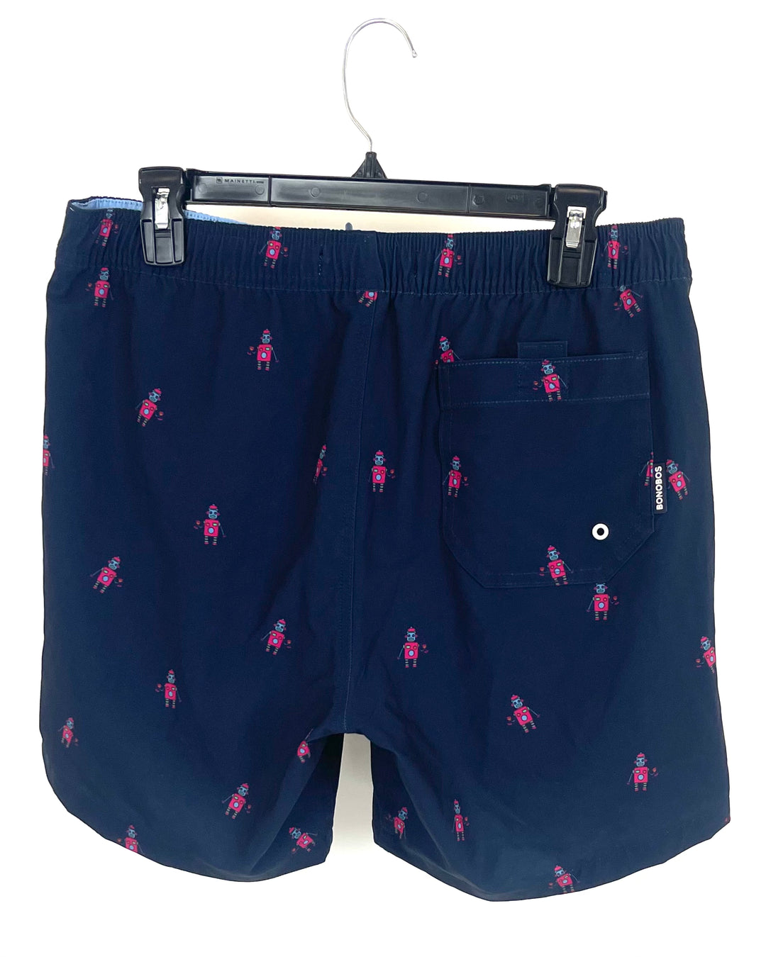 MENS Robot Print Swim Shorts - Medium