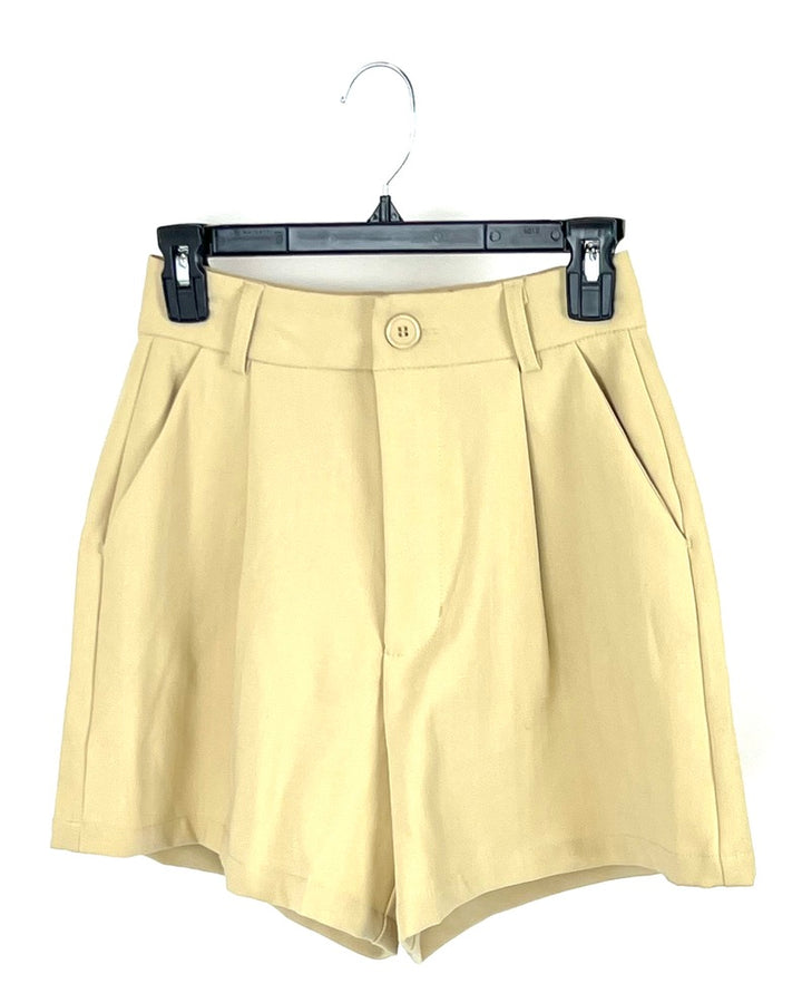 WeWoreWhat Tan Trouser Short - Size 0