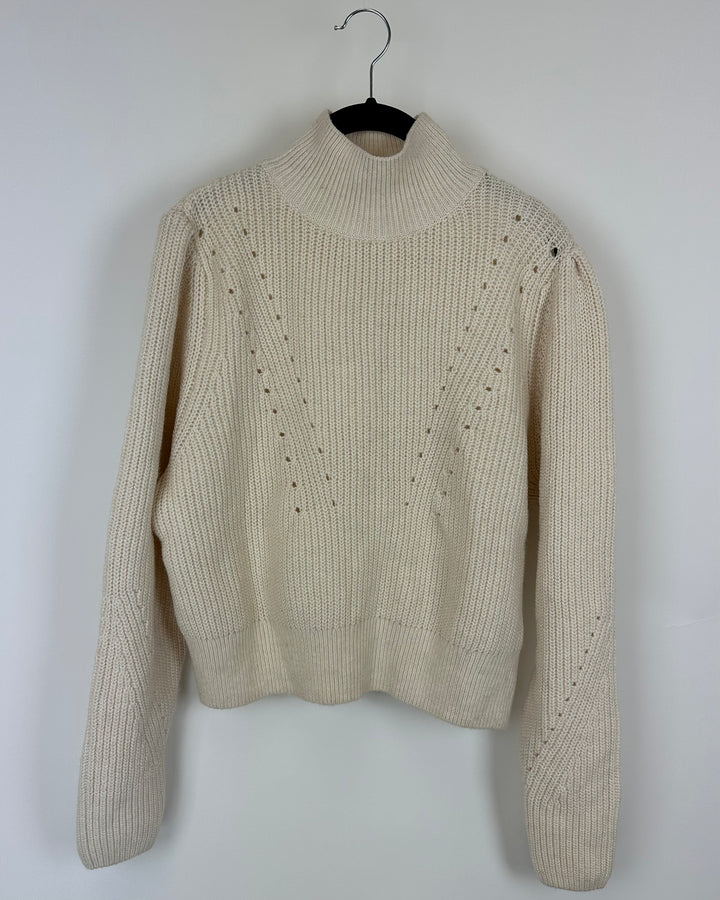 H&M Cream Sweater - Medium