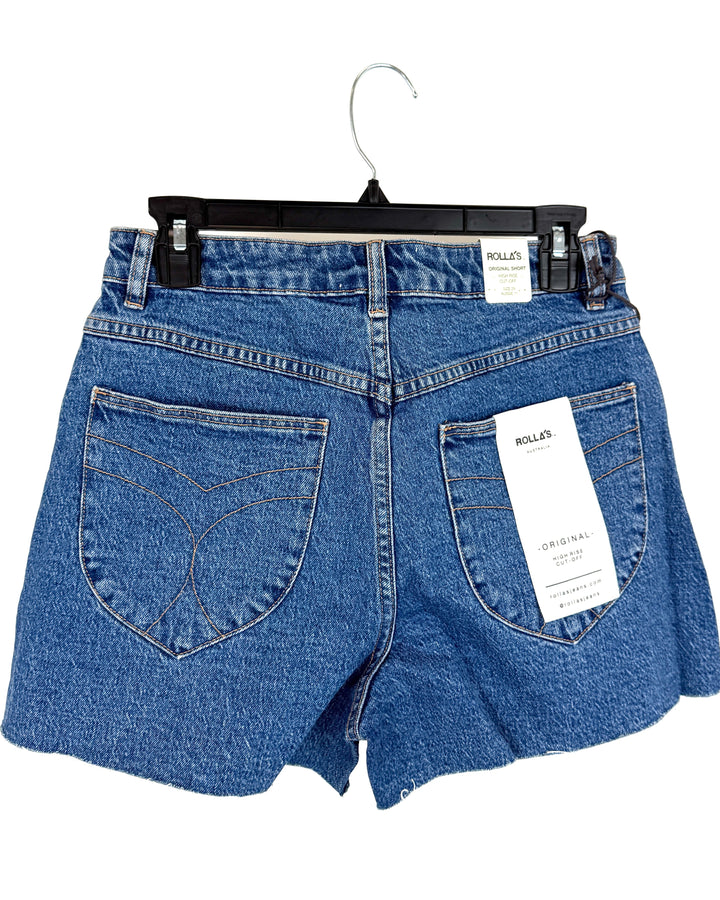 Rollas Medium Wash Shorts - Size 29