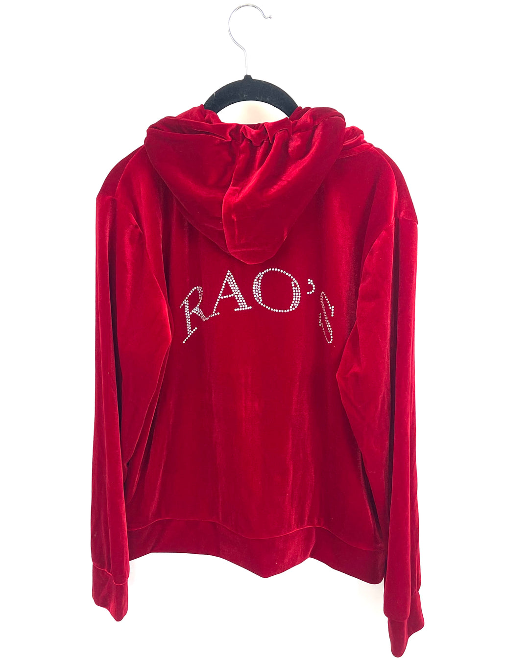 Rao's Red Velour Zip Up Jacket - Size 4/6