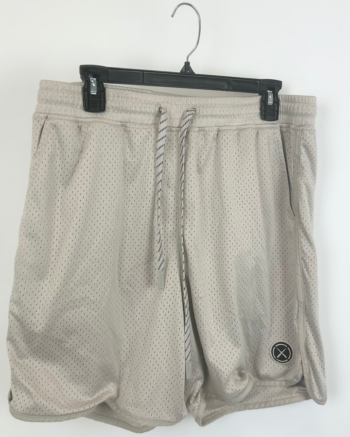 MENS Cuts Bone Colored Shorts - Small and Large