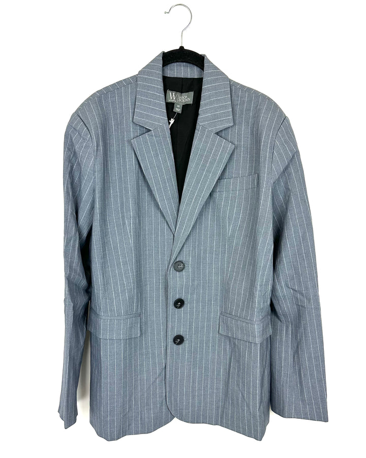 Blue And Grey Stripe Blazer - Extra Small, Small and Large