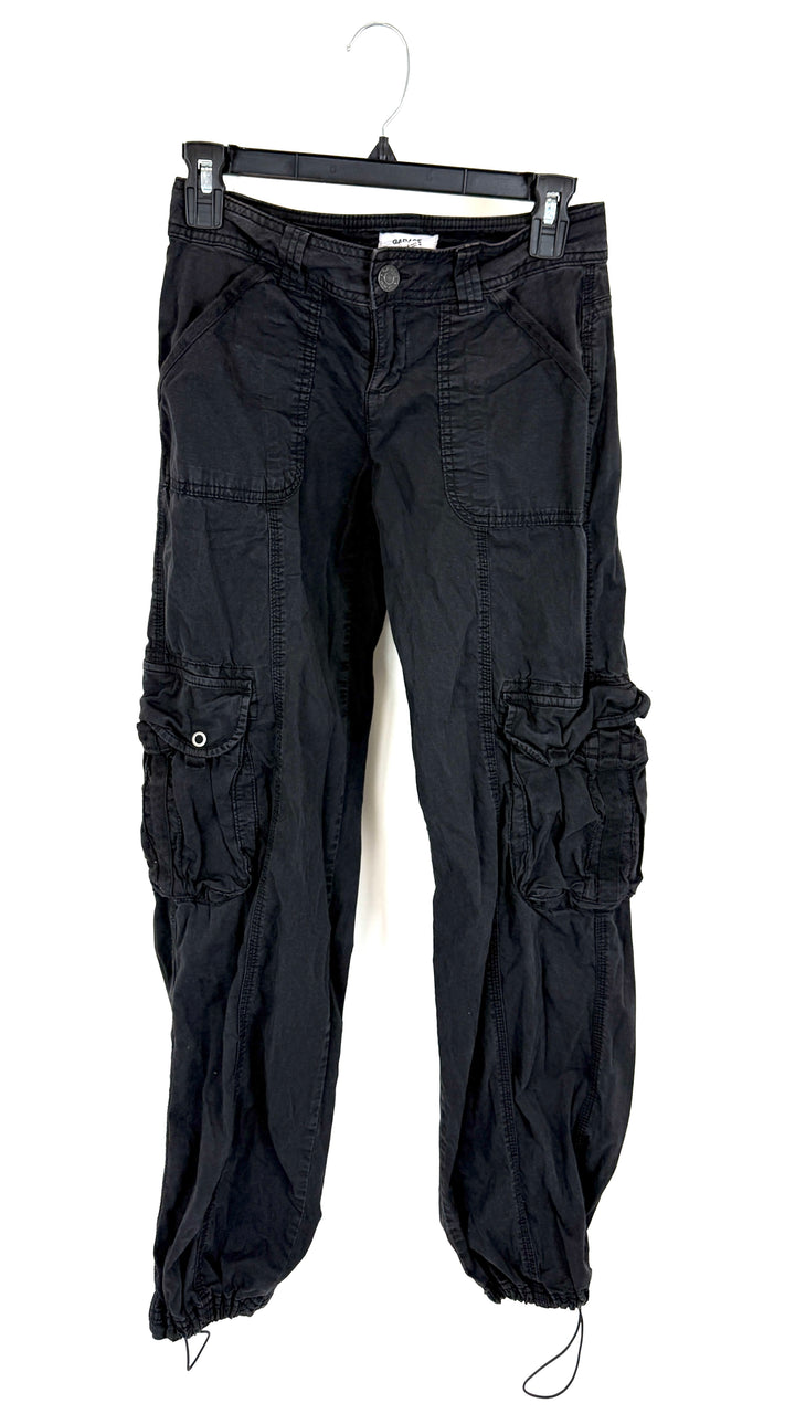 Garage Black Cargo Pants - Size 0