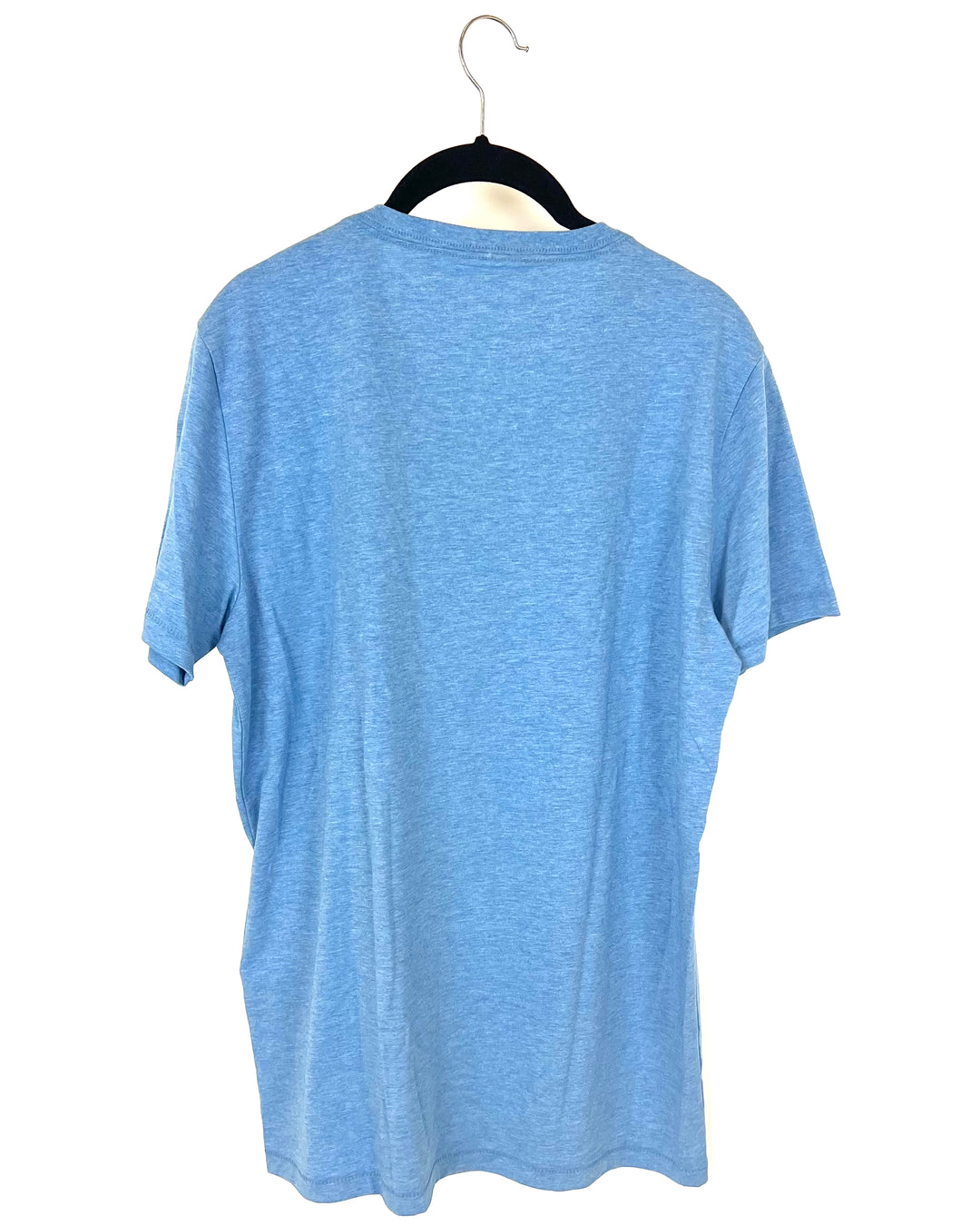 MENS Cornflower Blue V-Neck T-Shirt -  Medium